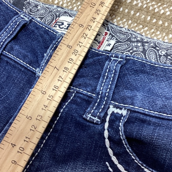 Ariat 30R Dark Blue Boot Cut Jeans - Picture 14 of 16